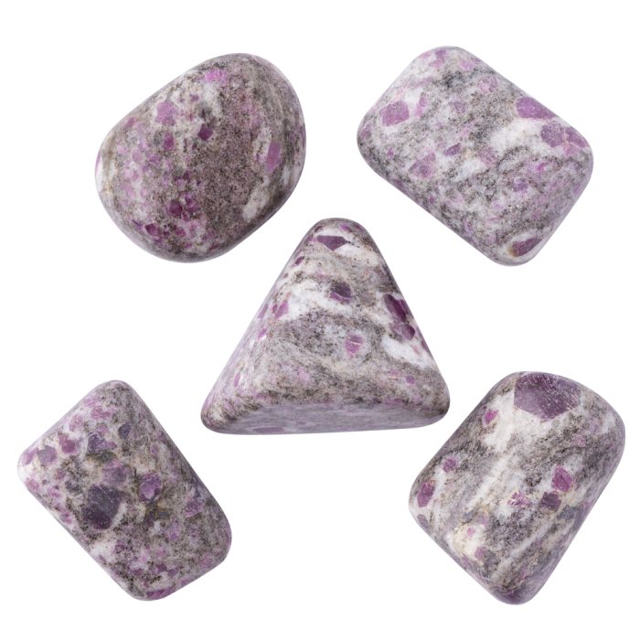 Ruby in Rhyolite Large Tumblestone 30-40mm India (100g) NFD