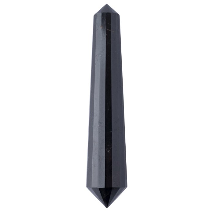Black Tourmaline Vogel DT Point 110-120mm, India (1pc) NETT