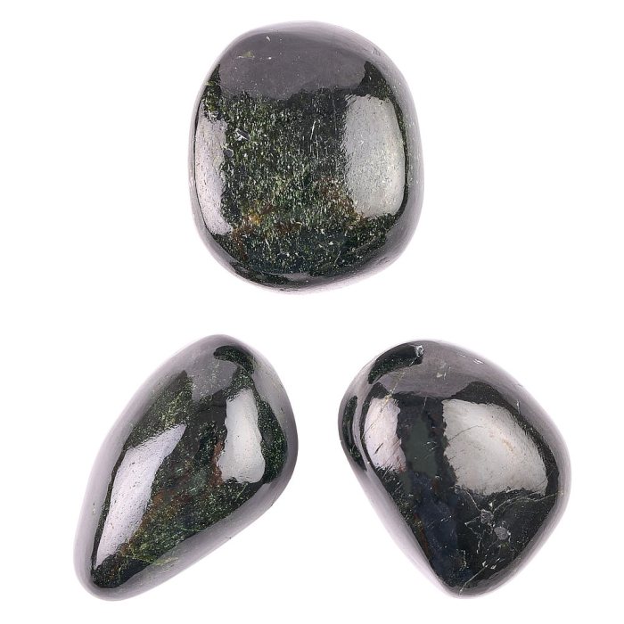 Black Diopside Large Tumblestone 30-40mm, India (50g) 