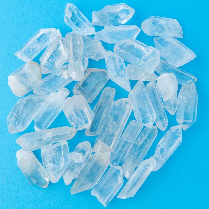 Quartz Points Rough, 1-2", Brazil (500g, approx. 25-30 pieces) NETT