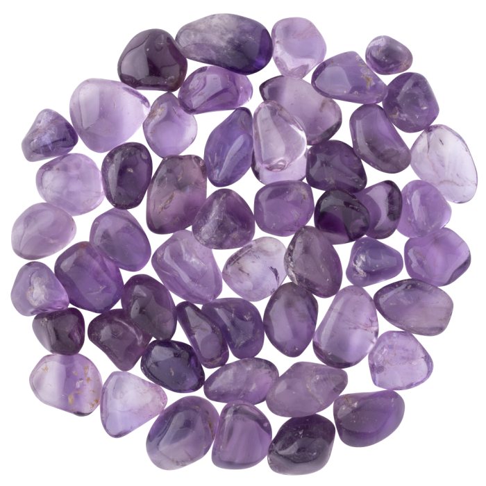 Amethyst High Polish Small Tumblestone 10-20mm, Zambia (100g) NETT