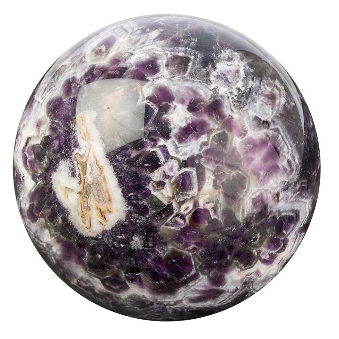 Amethyst Chevron Sphere, Zambia, 2.735kg (1pc) NFD