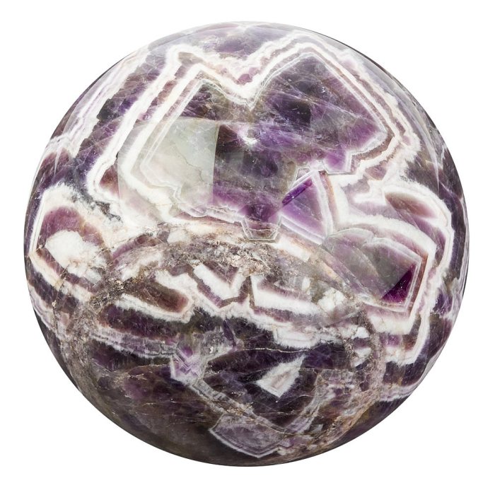 Amethyst Chevron Sphere, Zambia, 1.465kg (1pc) NFD