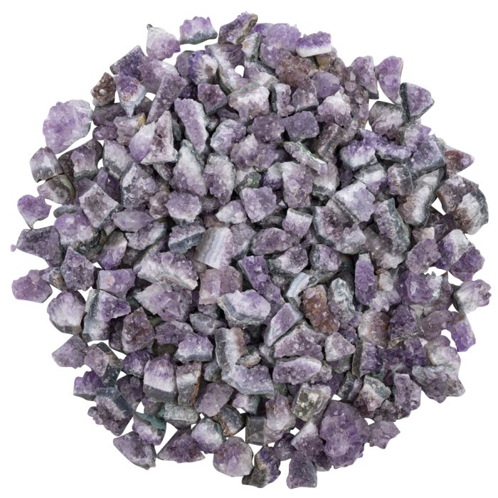 Mini Amethyst Clusters 2-4cm/pc, Brazil (5Kgs, Bulk Unsized) NFD