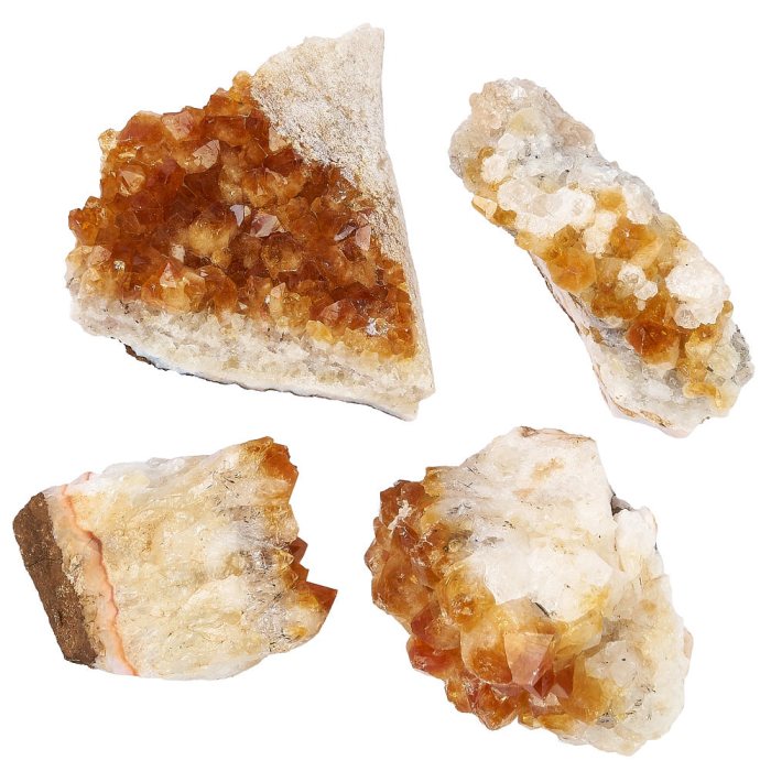 Citrine Druze, Heat Treated (KGS) NFD