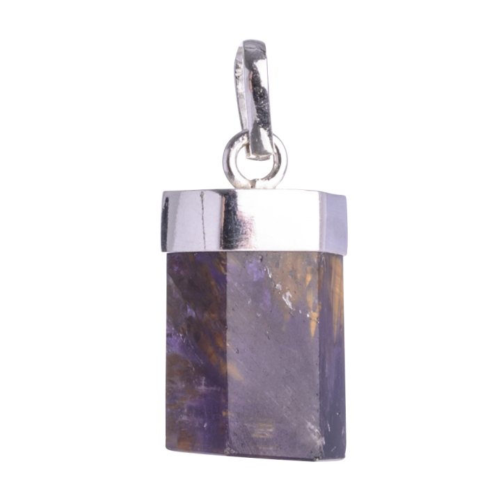 Cacoxenite Polished 925 Sterling Silver Pendant 10x15/20mm, Brazil (1pc) NETT