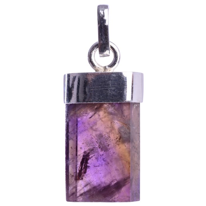 Polished Cacoxenite Pendant with 925 Sterling Silver Bail 5x15/20mm, Brazil (1pc) NETT