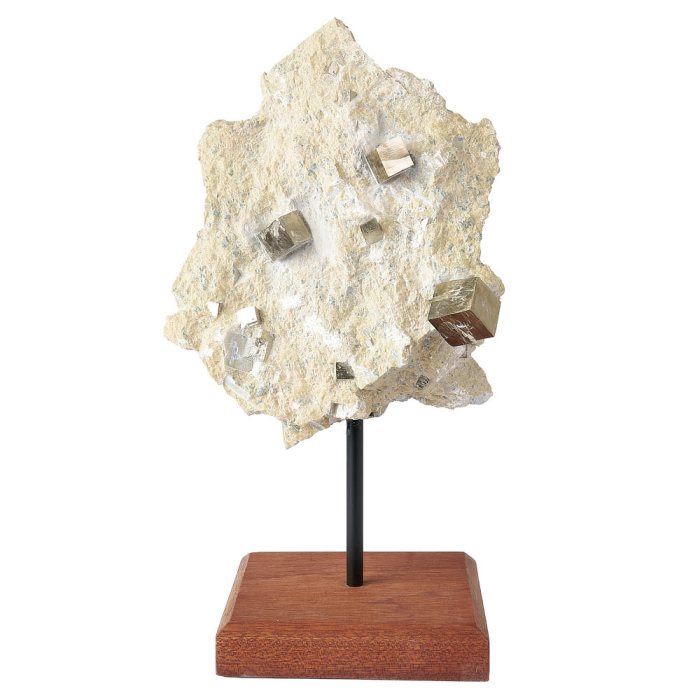 Pyrite Cubes in Basalt on Stand 1.08kg (1pc)