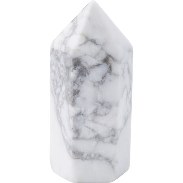 White Howlite Polished Point 15x30/40mm (1pc) NETT