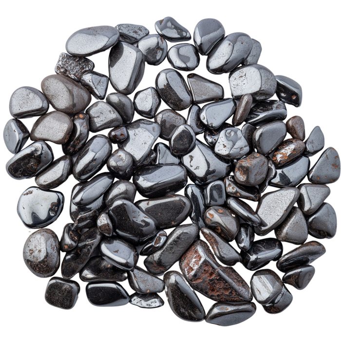 Hematite Tumblestone Chips 5-10mm, Brazil (100g) 