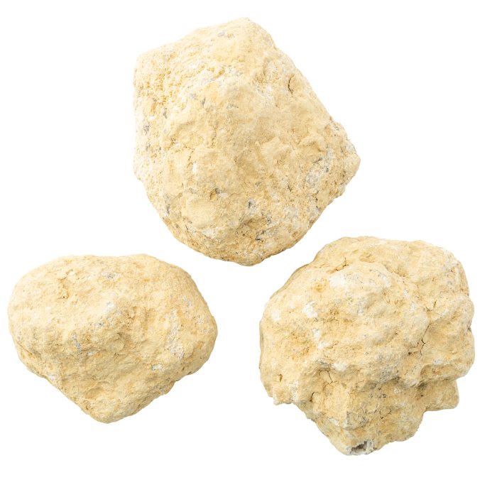 White Quartz Unbroken Geodes 8-10cm, Morocco (20KG Sack) NFD