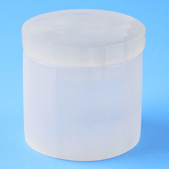 Selenite Cylinder Box 8cm (1pc)