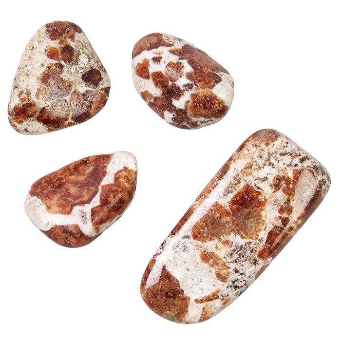 Garnet in Limestone Tumblestone (by the gram)