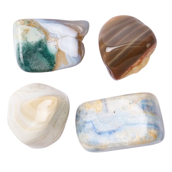 Saturn Chalcedony Tumblestones (by the gram)