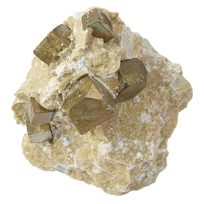 Pyrite Cubes in Matrix approx 1.5-2" (1pc)