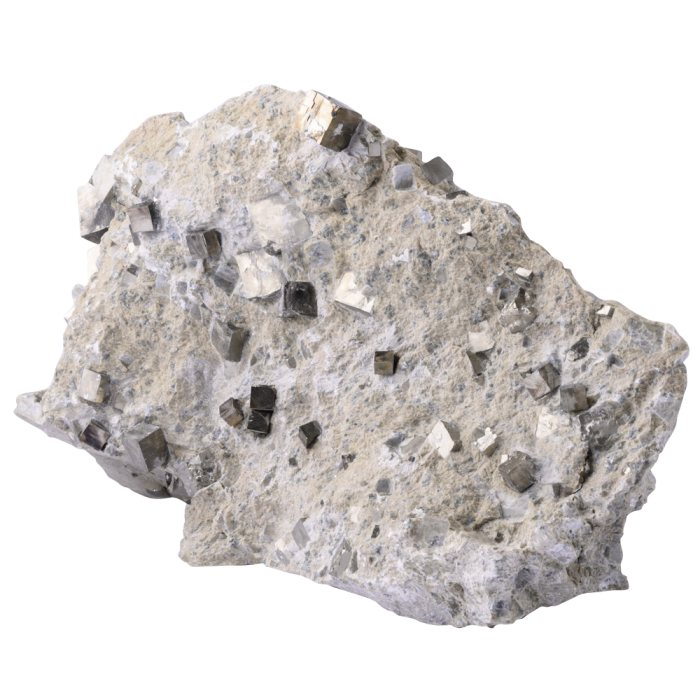 Pyrite Cubes in Matrix approx 8-9", Spain (1pc)