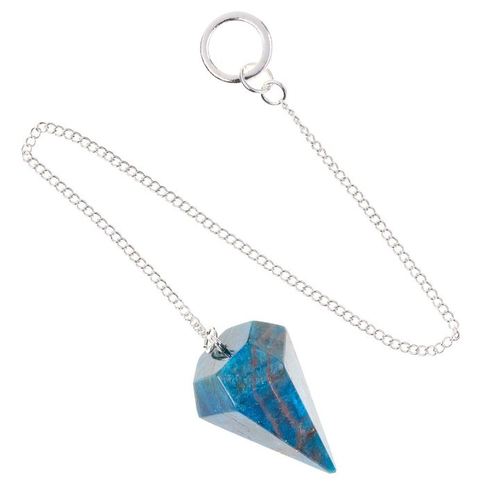 Blue Apatite Pendulum, 25mm x 40mm (1pc)