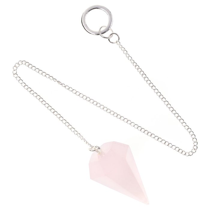 Pink Calcite Pendulum, 23mm x 40mm (1pc)
