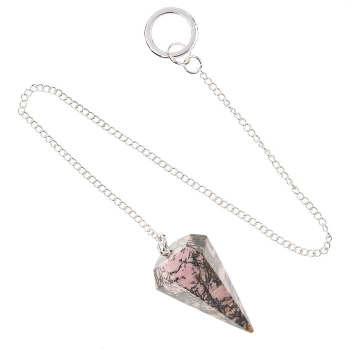 Rhodonite Pendulum,18/20mm x 30/35mm (1pc)
