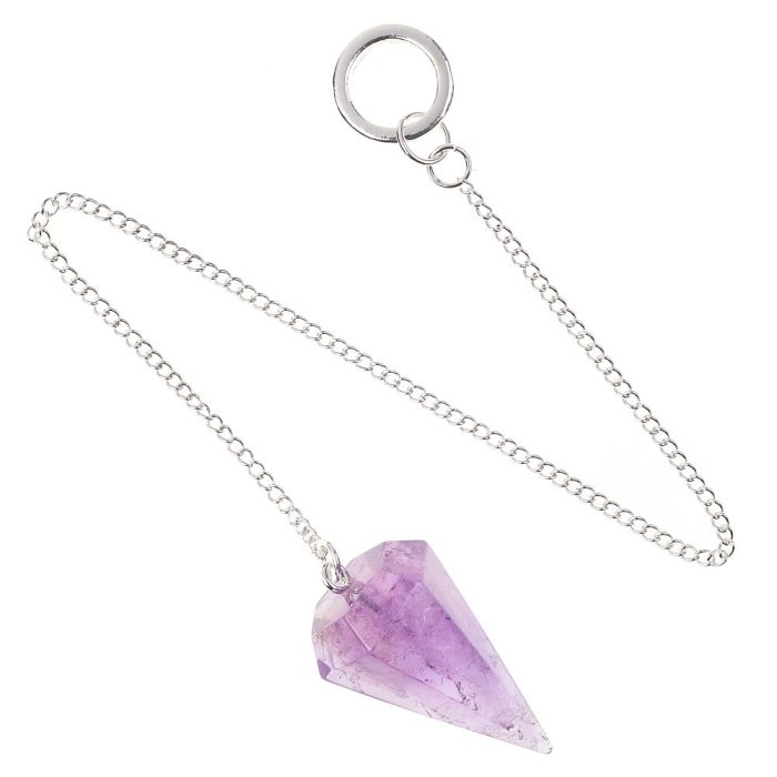 Amethyst Pendulum, 18/20mm x 25/35mm (1pc)