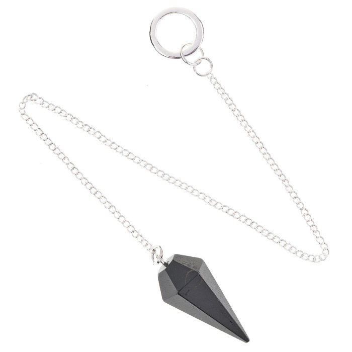 Black Tourmaline Pendulum, 12/15mm x 30/35mm (1pc)