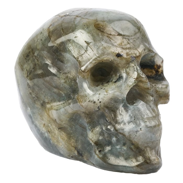 Labradorite Skull, approx 50mm (1pc) NFD