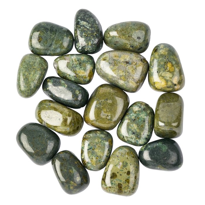 Porphyry/Chinese Writing Stone Medium Tumblestones, 20-30mm (250g)