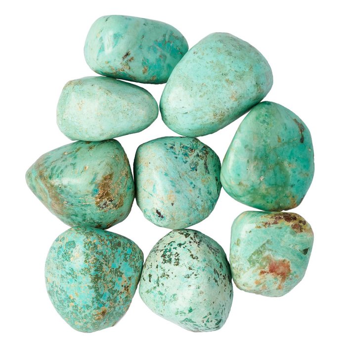 Chrysocolla Turquoise Medium Tumblestones A Grade, 20-30mm, (100g) 