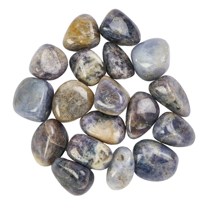 Iolite Medium Tumblestones, 20-30mm (250g)