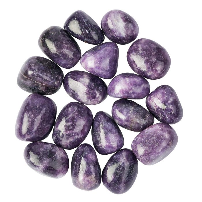 Lepidolite Medium Tumblestones, 20-30mm, (250g)