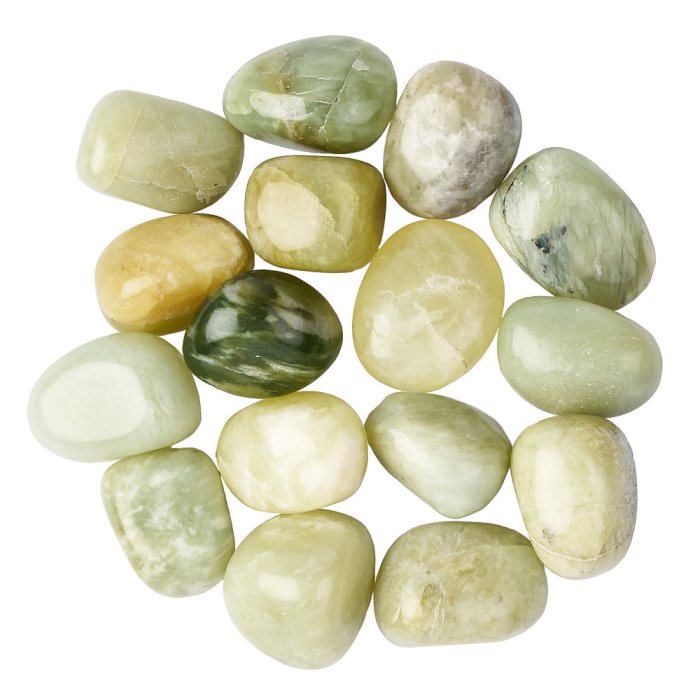 New Jade Medium Tumblestones, 20-30mm (250g)