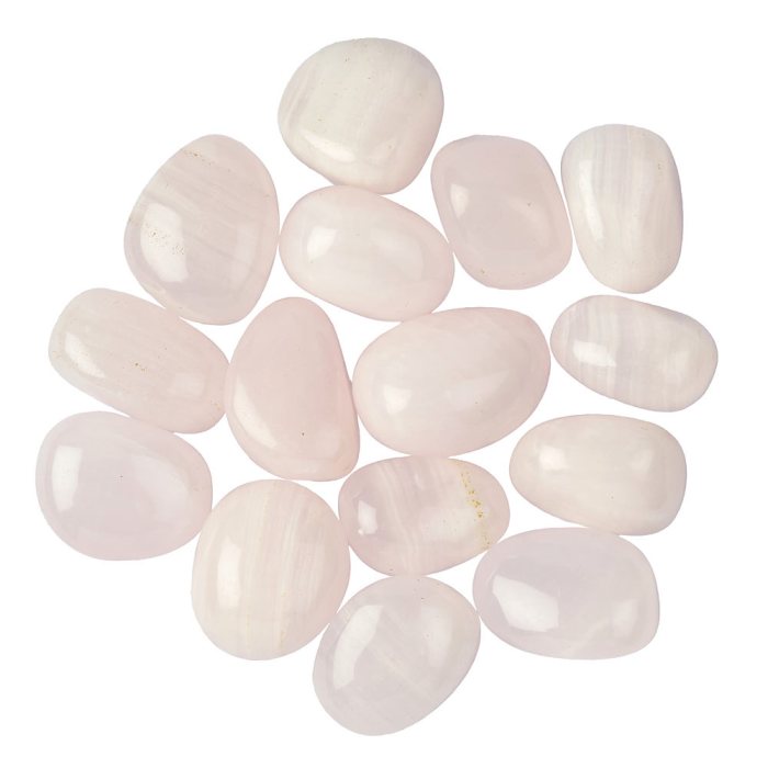 Pink Calcite Medium Tumblestones, 20-30mm (250g) 