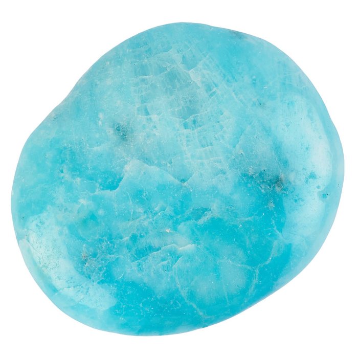 Blue Aragonite (dyed) Smoothstone (1pc)