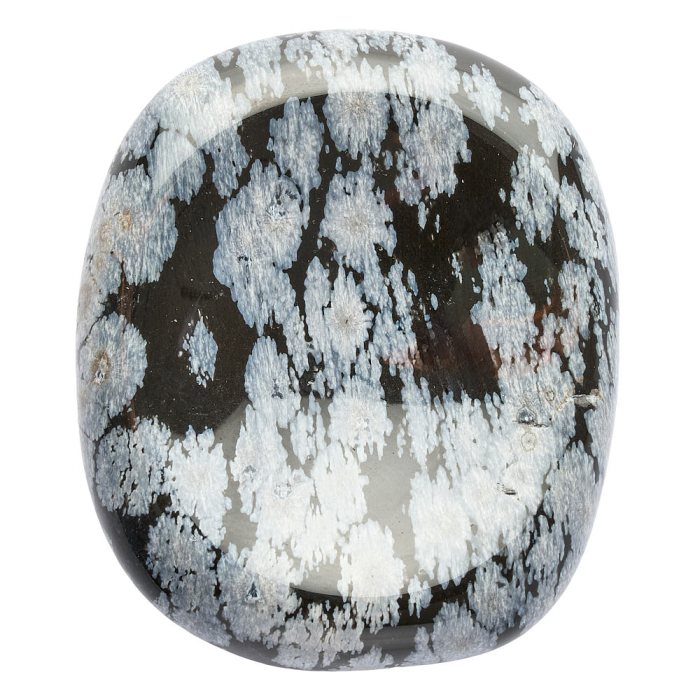Snowflake Obsidian Freeform Worry Stone (1pc)