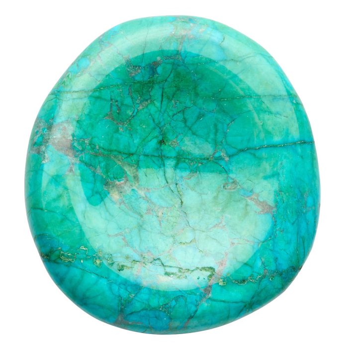Chrysocolla Howlite Freeform Worry Stone (dyed) (1pc)