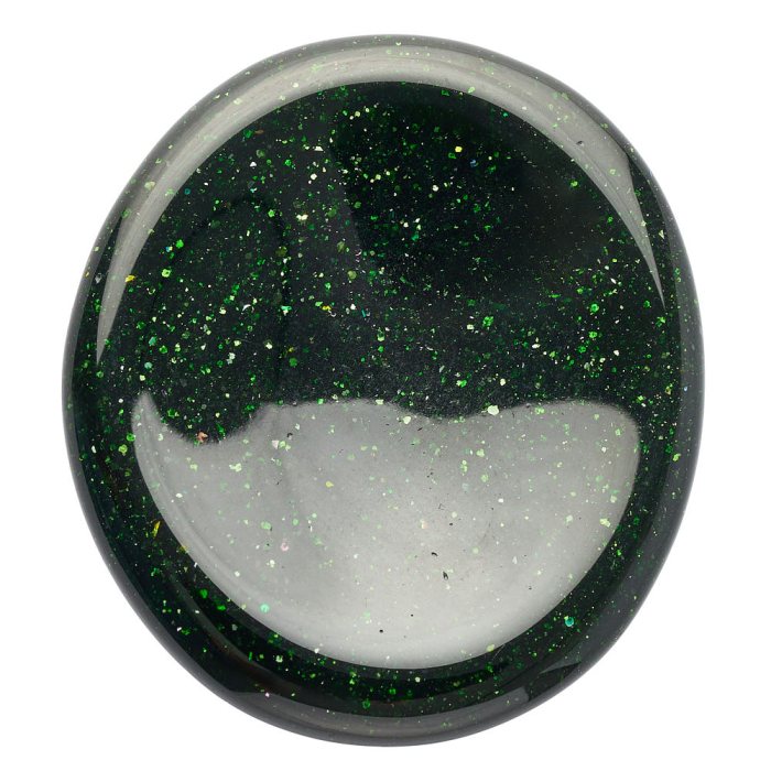 Green Goldstone Freeform Worry Stone (1pc)