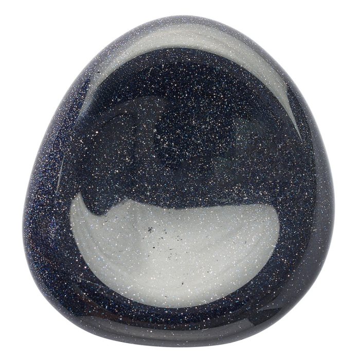 Blue Goldstone Freeform Worry Stone (1pc)