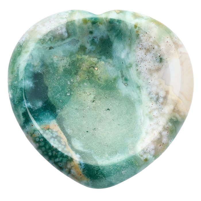 Fancy Agate Heart Worry Stone 