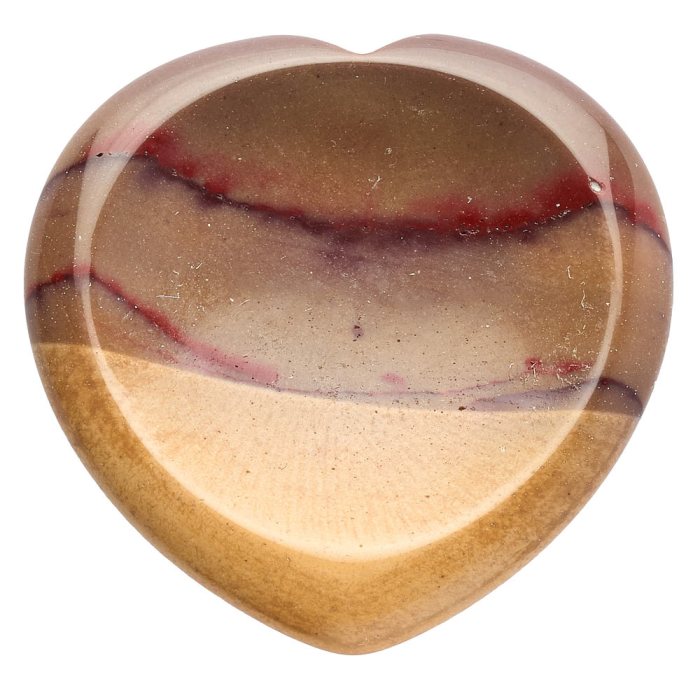 Mookaite Heart Worry Stone  (1pc)