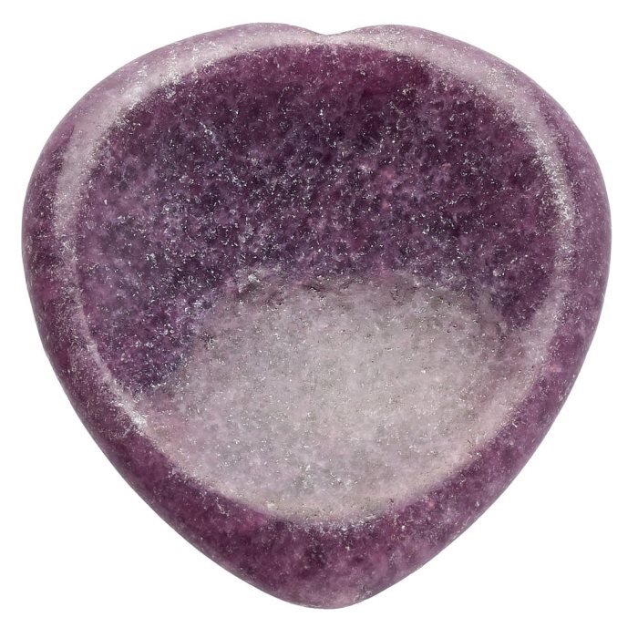 Lepidolite, Africa, Heart Worry Stone  (1pc)