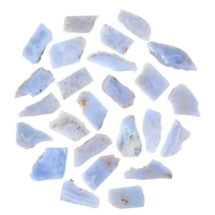 Blue Lace Agate Polished Slice (25pcs)
