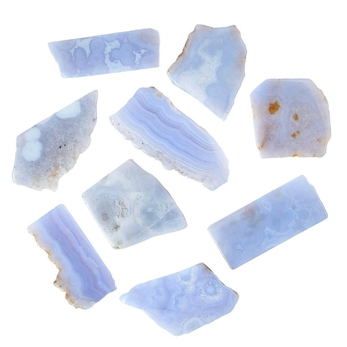 Blue Lace Agate Freeform with ID card (1pc)