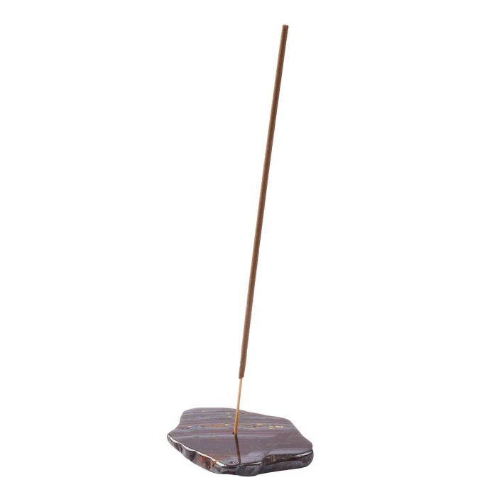 Tiger Iron Natural Edge Slab Incense Holder (1pc) NFD