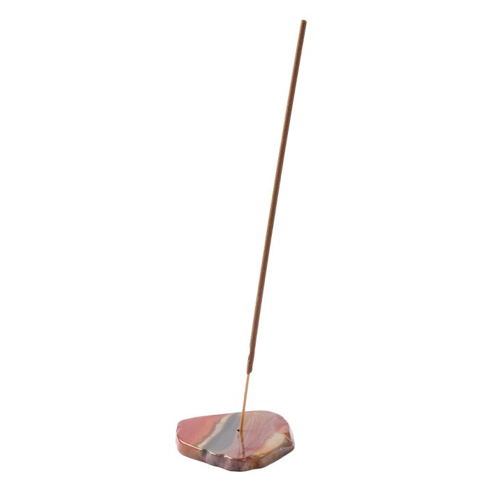 Polychrome Jasper Natural Edge Slab Incense Holder (1pc) NFD