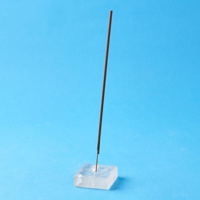 Crystal Square Incense Holder 14x45mm (1pc)