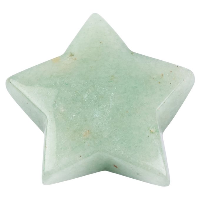 Green Aventurine Star, 8mm x 28/30mm (1pc)