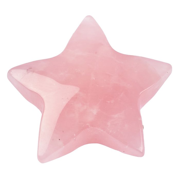 Rose Quartz Star, 8mm x 28/30mm (1pc)