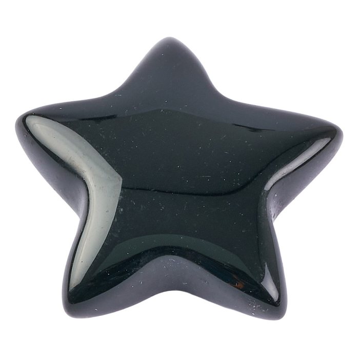 Black Obsidian Star 8/10mm x 28/30mm (1pc)