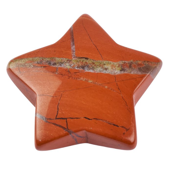 Red Jasper Star 10x40mm (1pc)