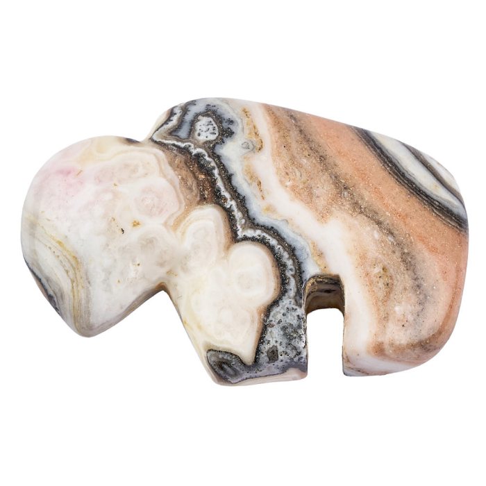 Banded Zebra Jasper Buffalo, 50mm (1pc)